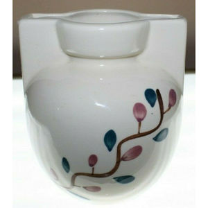 Puritan Slip Ware Pottery - Branch w/ Red & Green Dot - Pot / Vase - Unmarked